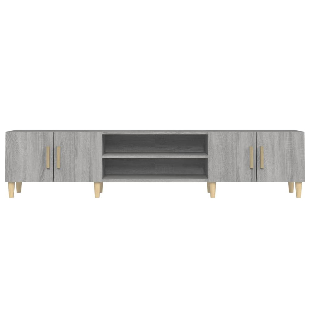 Tv-meubel 180x31,5x40 cm bewerkt hout grijs sonoma eikenkleurig MeubelReus