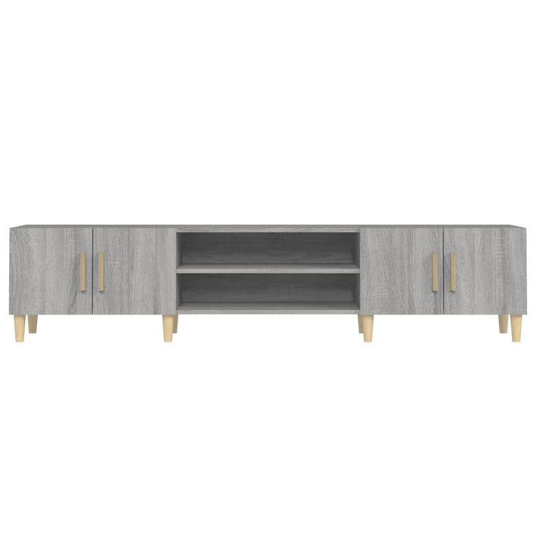 Tv-meubel 180x31,5x40 cm bewerkt hout grijs sonoma eikenkleurig MeubelReus