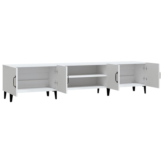 Tv-meubel 180x31,5x40 cm bewerkt hout wit MeubelReus