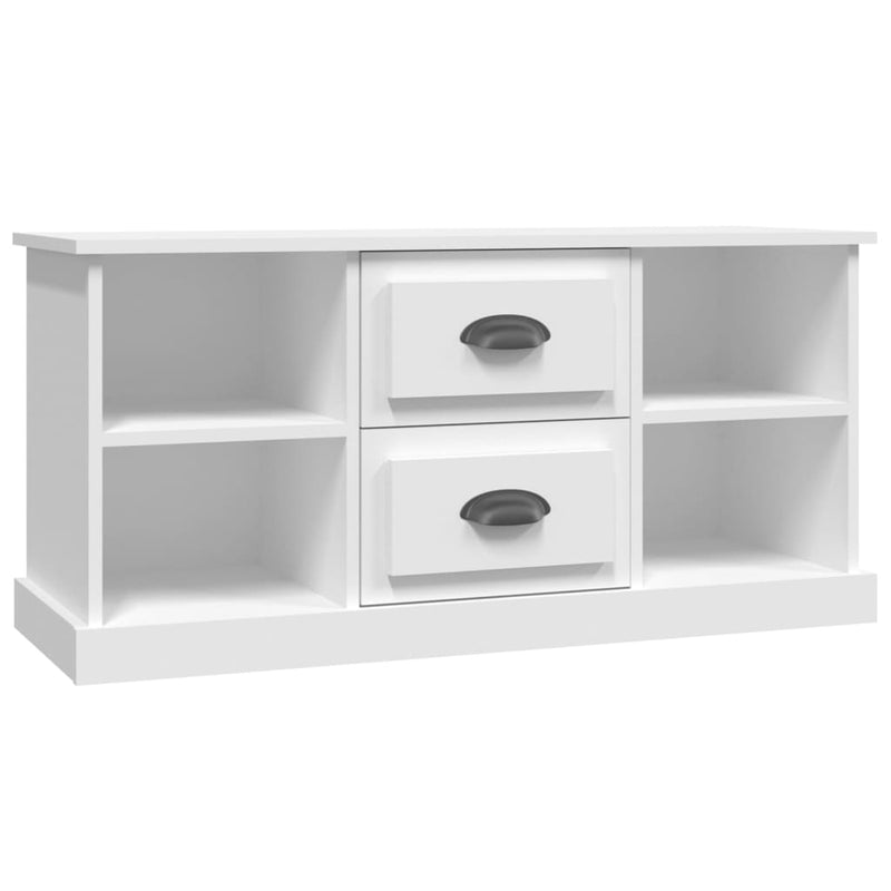 Tv-meubel 99,5x35,5x48 cm bewerkt hout wit MeubelReus