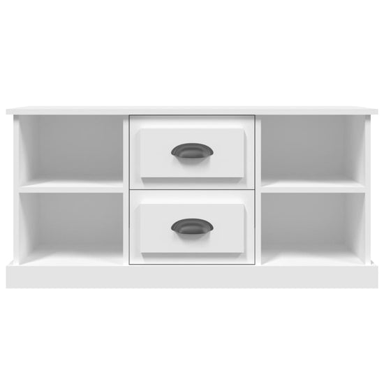 Tv-meubel 99,5x35,5x48 cm bewerkt hout wit MeubelReus