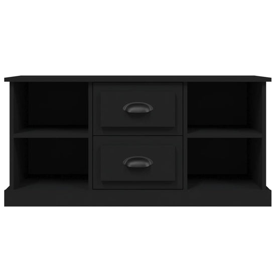 Tv-meubel 99,5x35,5x48 cm bewerkt hout zwart MeubelReus