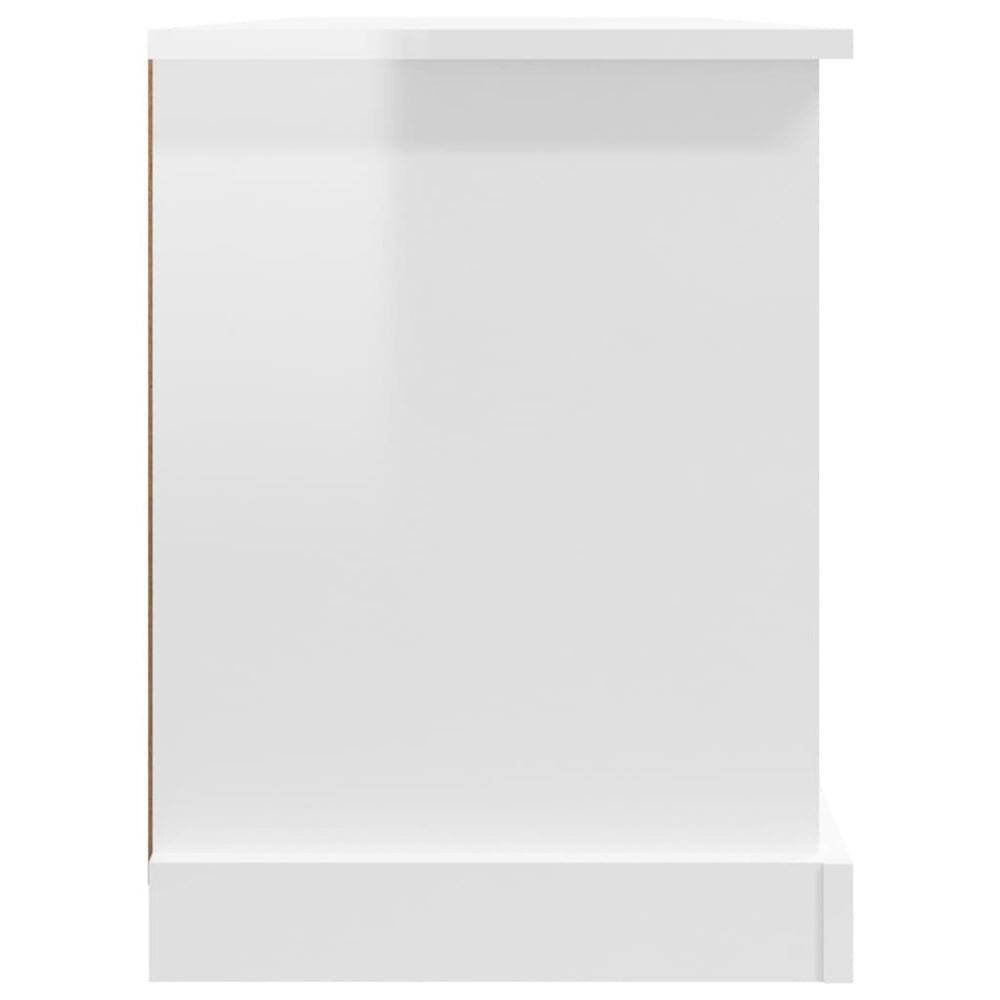 Tv-meubel 99,5x35,5x48 cm bewerkt hout hoogglans wit MeubelReus