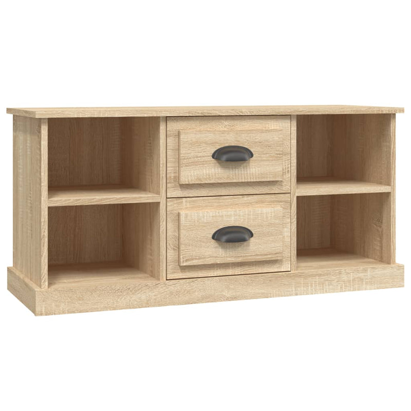 Tv-meubel 99,5x35,5x48 cm bewerkt hout sonoma eikenkleurig MeubelReus