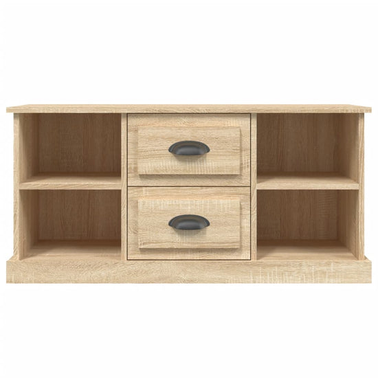 Tv-meubel 99,5x35,5x48 cm bewerkt hout sonoma eikenkleurig MeubelReus