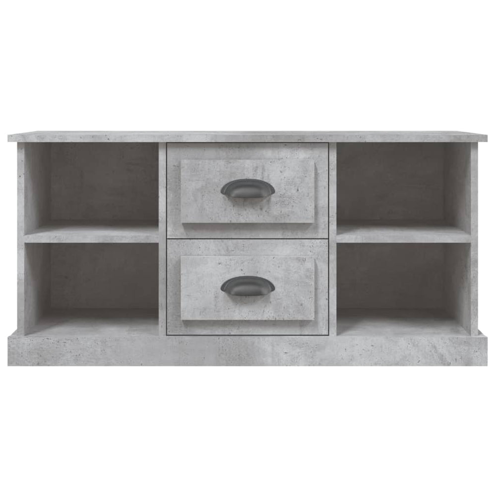 Tv-meubel 99,5x35,5x48 cm bewerkt hout betongrijs MeubelReus