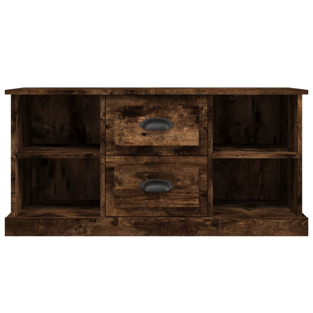 Tv-meubel 99,5x35,5x48 cm bewerkt hout gerookt eikenkleurig MeubelReus