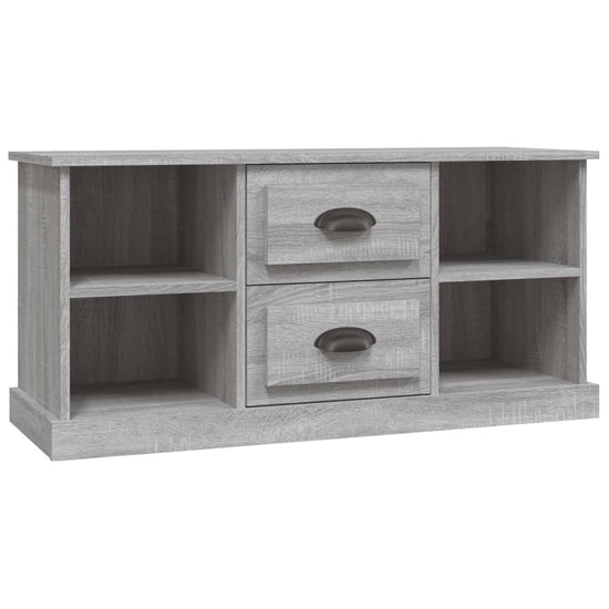 Tv-meubel 99,5x35,5x48 cm bewerkt hout grijs sonoma eikenkleur MeubelReus