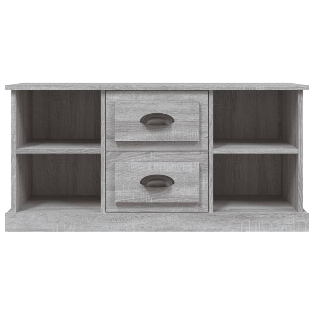 Tv-meubel 99,5x35,5x48 cm bewerkt hout grijs sonoma eikenkleur MeubelReus