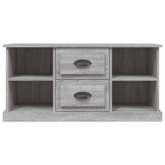 Tv-meubel 99,5x35,5x48 cm bewerkt hout grijs sonoma eikenkleur MeubelReus