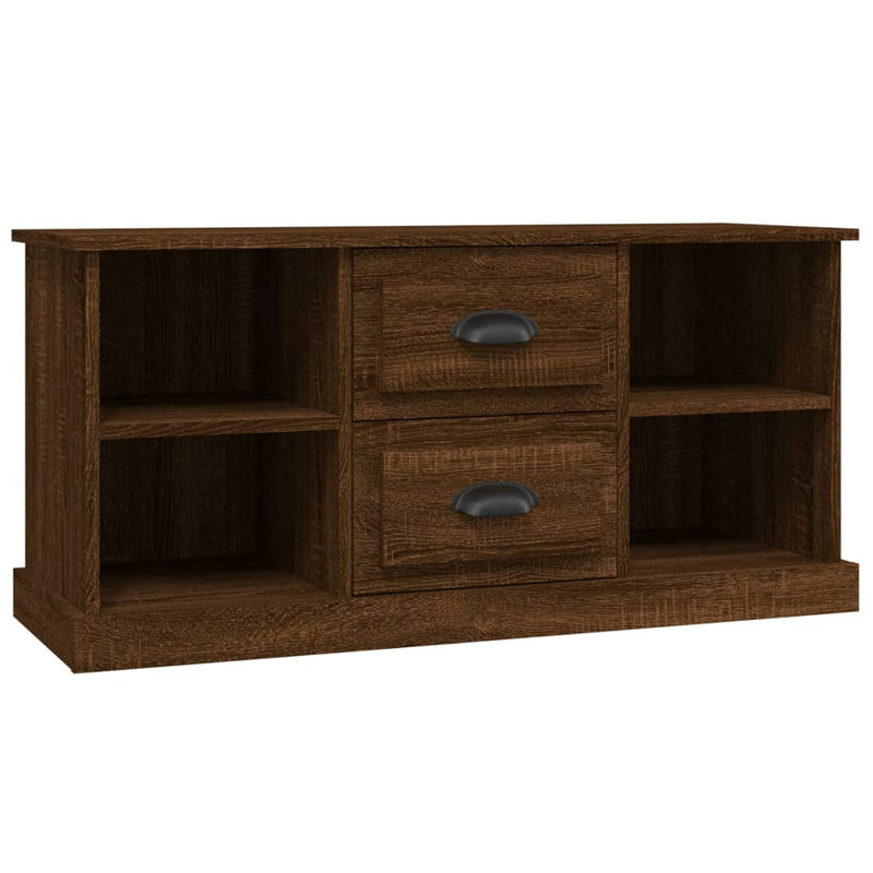 Tv-meubel 99,5x35,5x48 cm bewerkt hout bruin eikenkleur MeubelReus