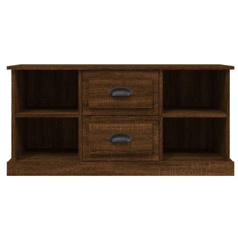 Tv-meubel 99,5x35,5x48 cm bewerkt hout bruin eikenkleur MeubelReus