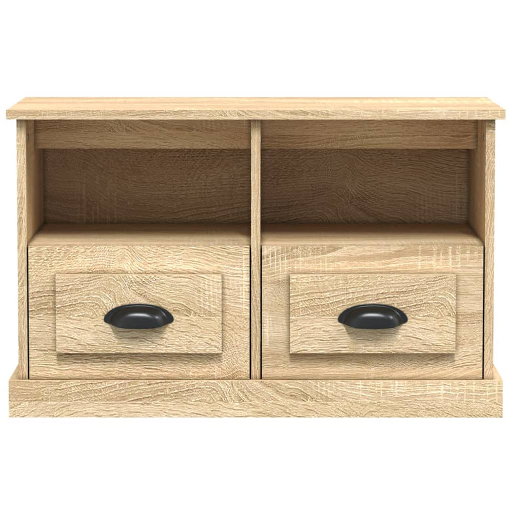 Tv-meubel 80x35x50 cm bewerkt hout sonoma eikenkleurig MeubelReus