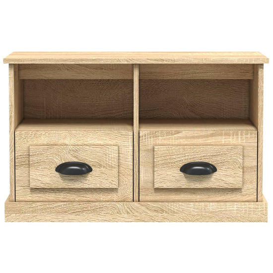 Tv-meubel 80x35x50 cm bewerkt hout sonoma eikenkleurig MeubelReus