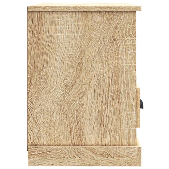 Tv-meubel 80x35x50 cm bewerkt hout sonoma eikenkleurig MeubelReus
