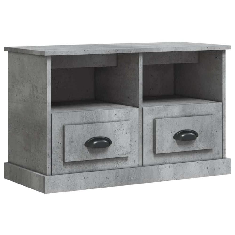 Tv-meubel 80x35x50 cm bewerkt hout betongrijs MeubelReus