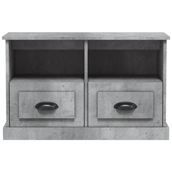 Tv-meubel 80x35x50 cm bewerkt hout betongrijs MeubelReus