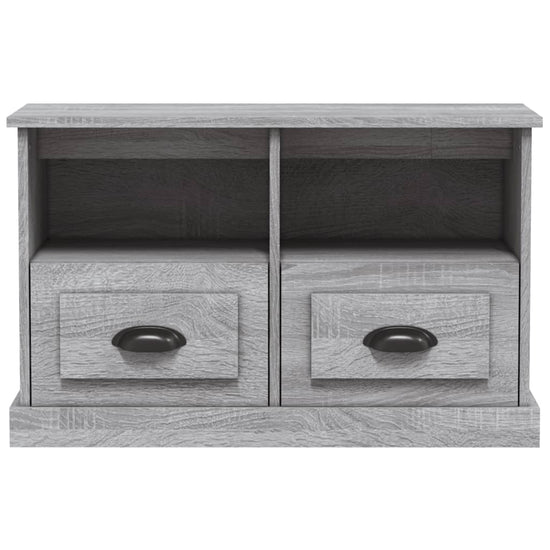 Tv-meubel 80x35x50 cm bewerkt hout grijs sonoma eikenkleurig MeubelReus