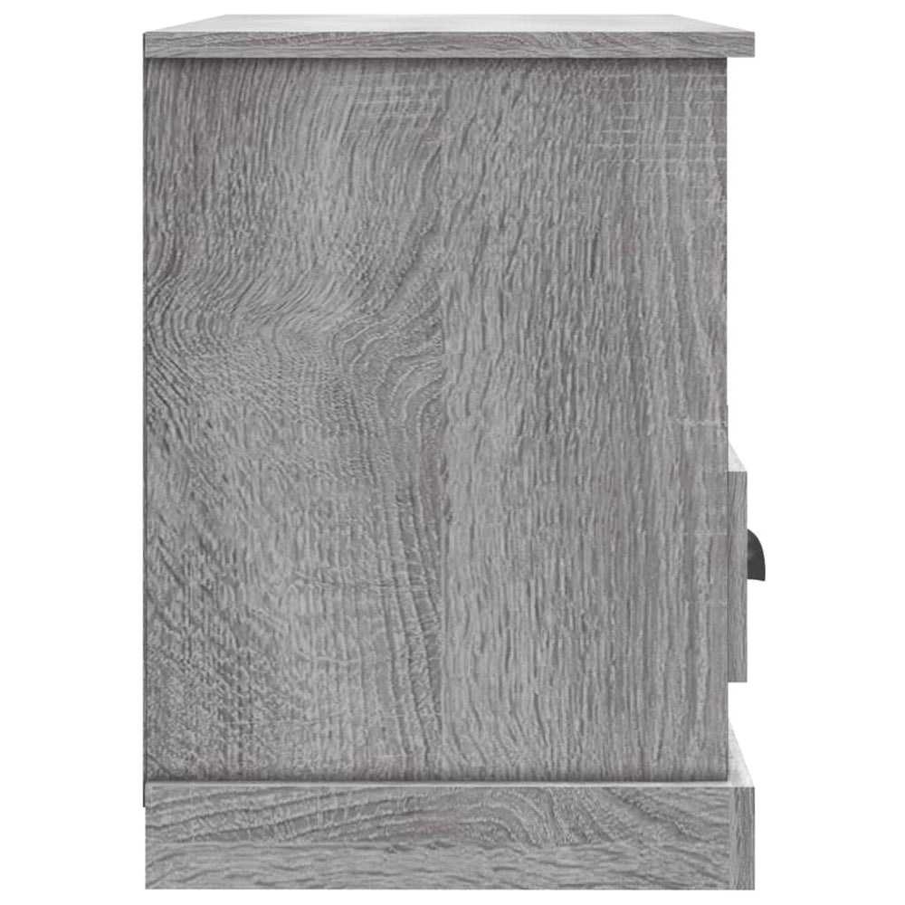 Tv-meubel 80x35x50 cm bewerkt hout grijs sonoma eikenkleurig MeubelReus