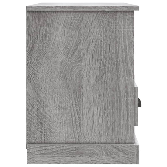 Tv-meubel 80x35x50 cm bewerkt hout grijs sonoma eikenkleurig MeubelReus