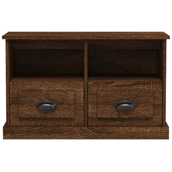 Tv-meubel 80x35x50 cm bewerkt hout bruin eikenkleur MeubelReus