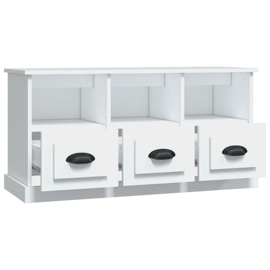 Tv-meubel 100x35x50 cm bewerkt hout wit MeubelReus