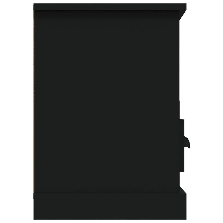Tv-meubel 100x35x50 cm bewerkt hout zwart MeubelReus