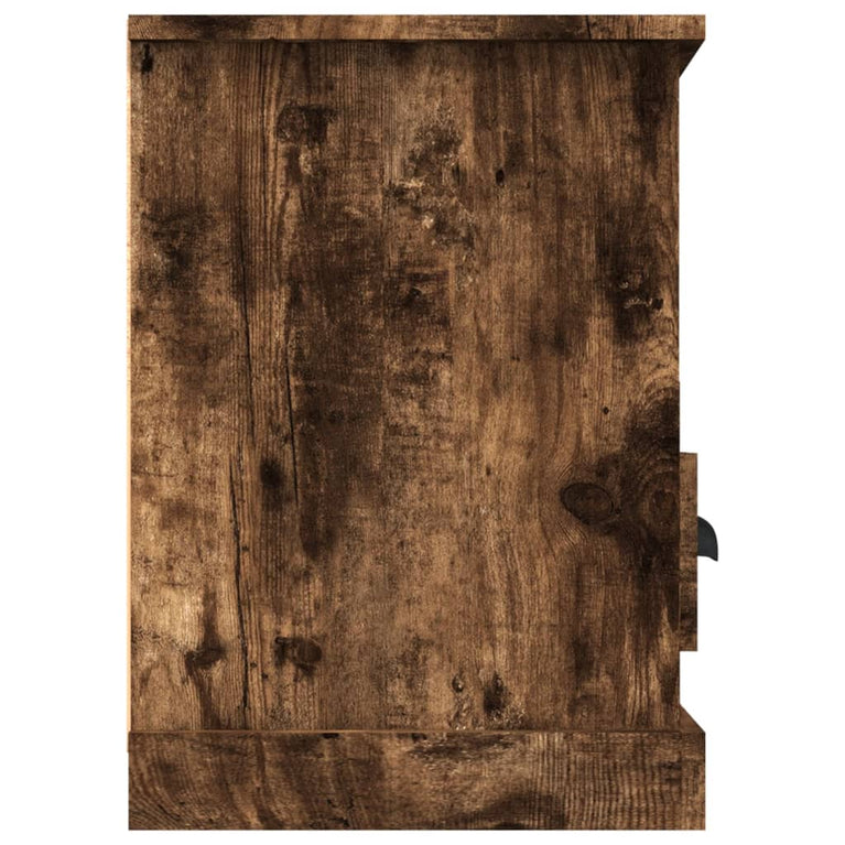 Tv-meubel 100x35x50 cm bewerkt hout gerookt eikenkleurig MeubelReus