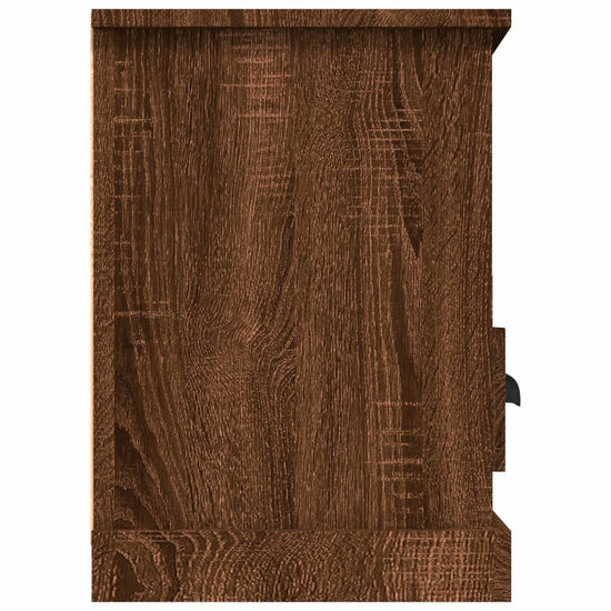 Tv-meubel 100x35x50 cm bewerkt hout bruin eikenkleur MeubelReus