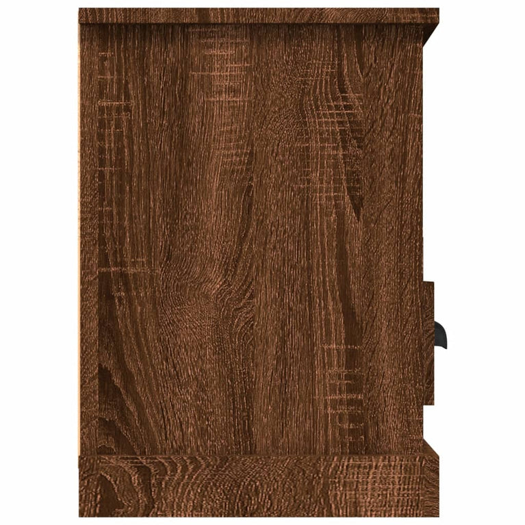 Tv-meubel 100x35x50 cm bewerkt hout bruin eikenkleur MeubelReus