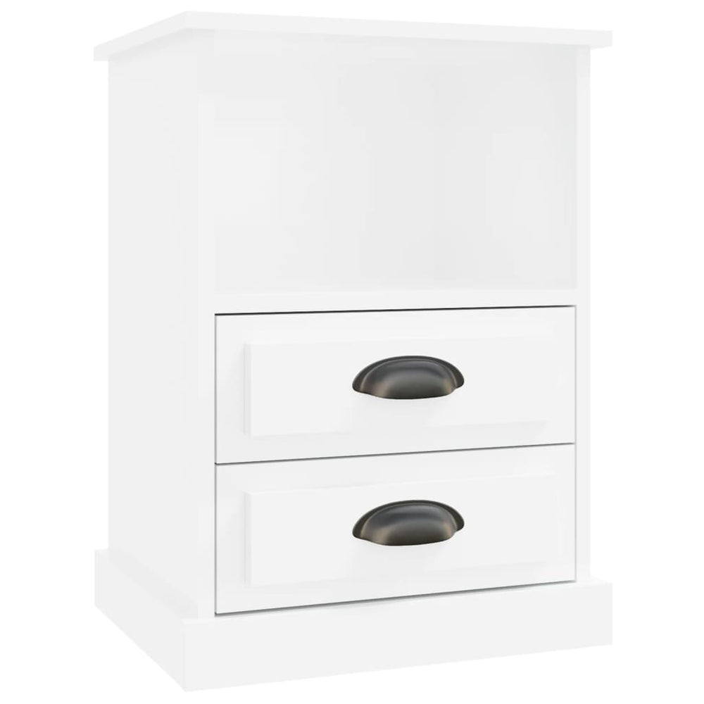 Nachtkastjes 2 st 43x36x60 cm hoogglans wit MeubelReus