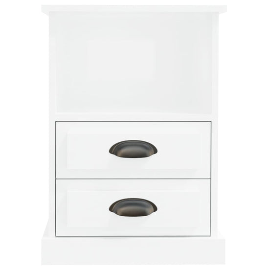 Nachtkastjes 2 st 43x36x60 cm hoogglans wit MeubelReus