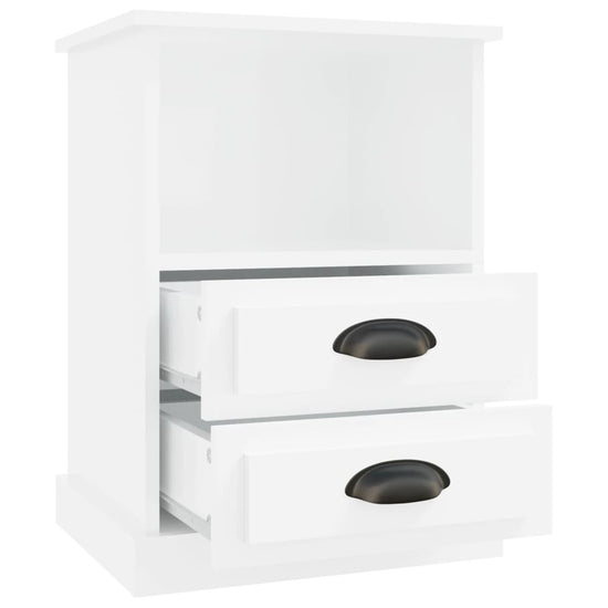 Nachtkastjes 2 st 43x36x60 cm hoogglans wit MeubelReus