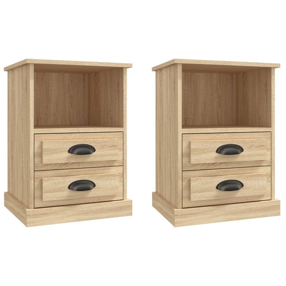 Nachtkastjes 2 st 43x36x60 cm sonoma eikenkleurig MeubelReus