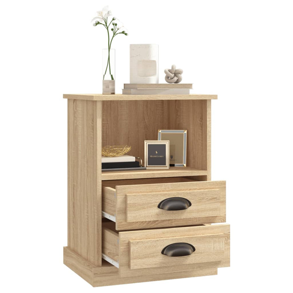 Nachtkastjes 2 st 43x36x60 cm sonoma eikenkleurig MeubelReus