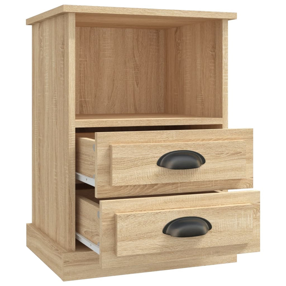 Nachtkastjes 2 st 43x36x60 cm sonoma eikenkleurig MeubelReus