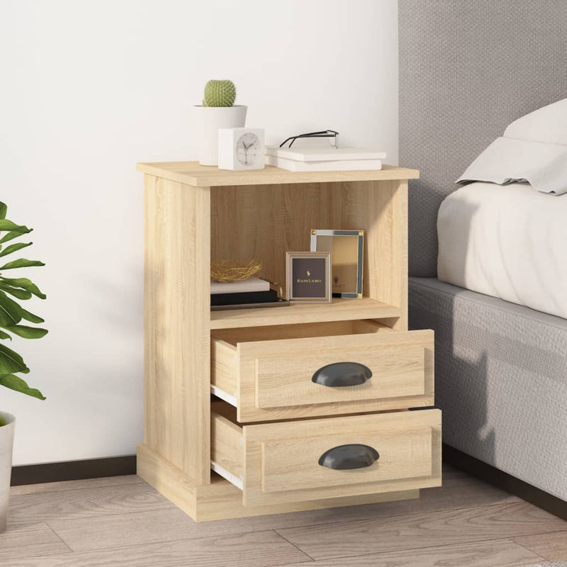 Nachtkastjes 2 st 43x36x60 cm sonoma eikenkleurig MeubelReus