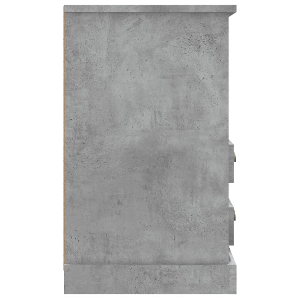 Nachtkastjes 2 st 43x36x60 cm betongrijs MeubelReus