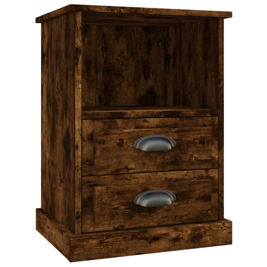 Nachtkastjes 2 st 43x36x60 cm gerookt eikenkleurig MeubelReus