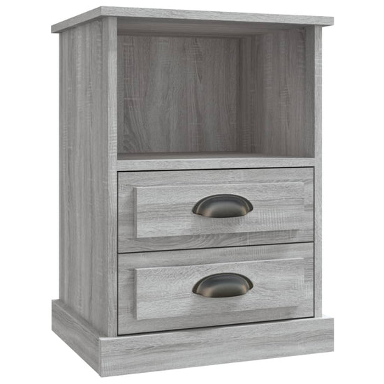 Nachtkastjes 2 st 43x36x60 cm grijs sonoma eikenkleurig MeubelReus