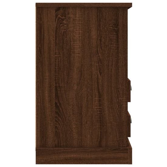Nachtkastjes 2 st 43x36x60 cm bewerkt hout bruin eikenkleur MeubelReus