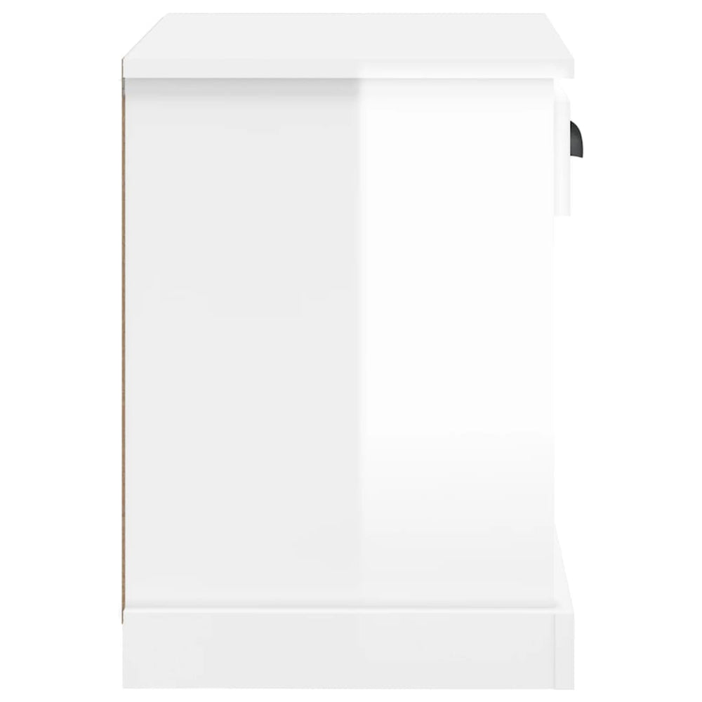 Nachtkastjes 2 st 43x36x50 cm hoogglans wit MeubelReus