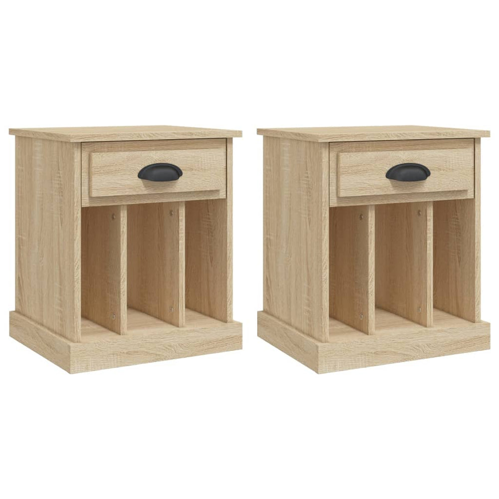 Nachtkastjes 2 st 43x36x50 cm sonoma eikenkleurig MeubelReus