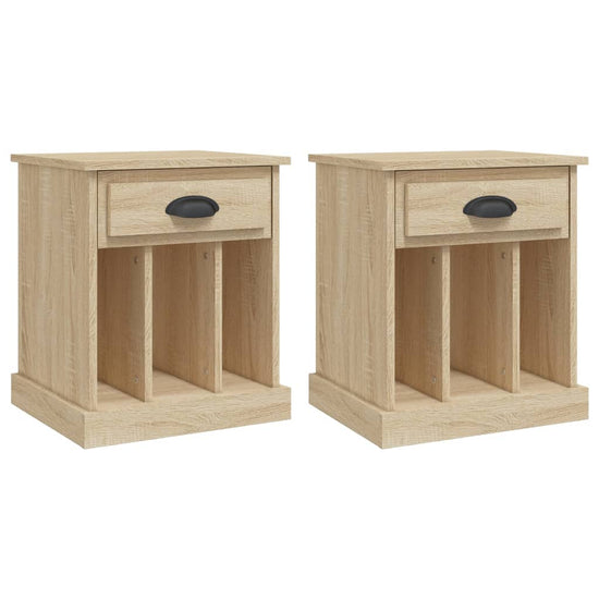 Nachtkastjes 2 st 43x36x50 cm sonoma eikenkleurig MeubelReus