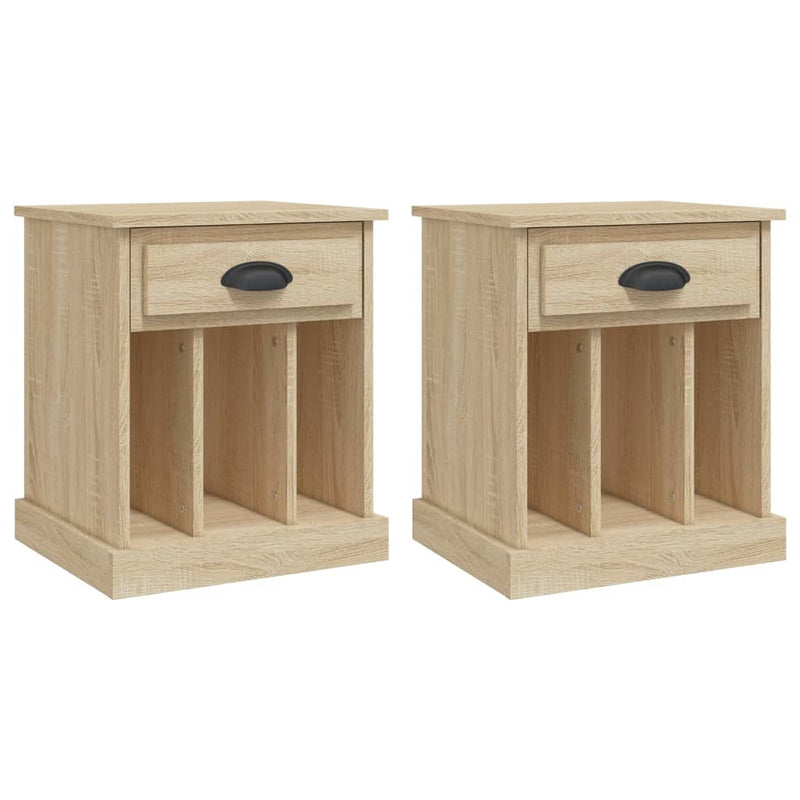 Nachtkastjes 2 st 43x36x50 cm sonoma eikenkleurig MeubelReus