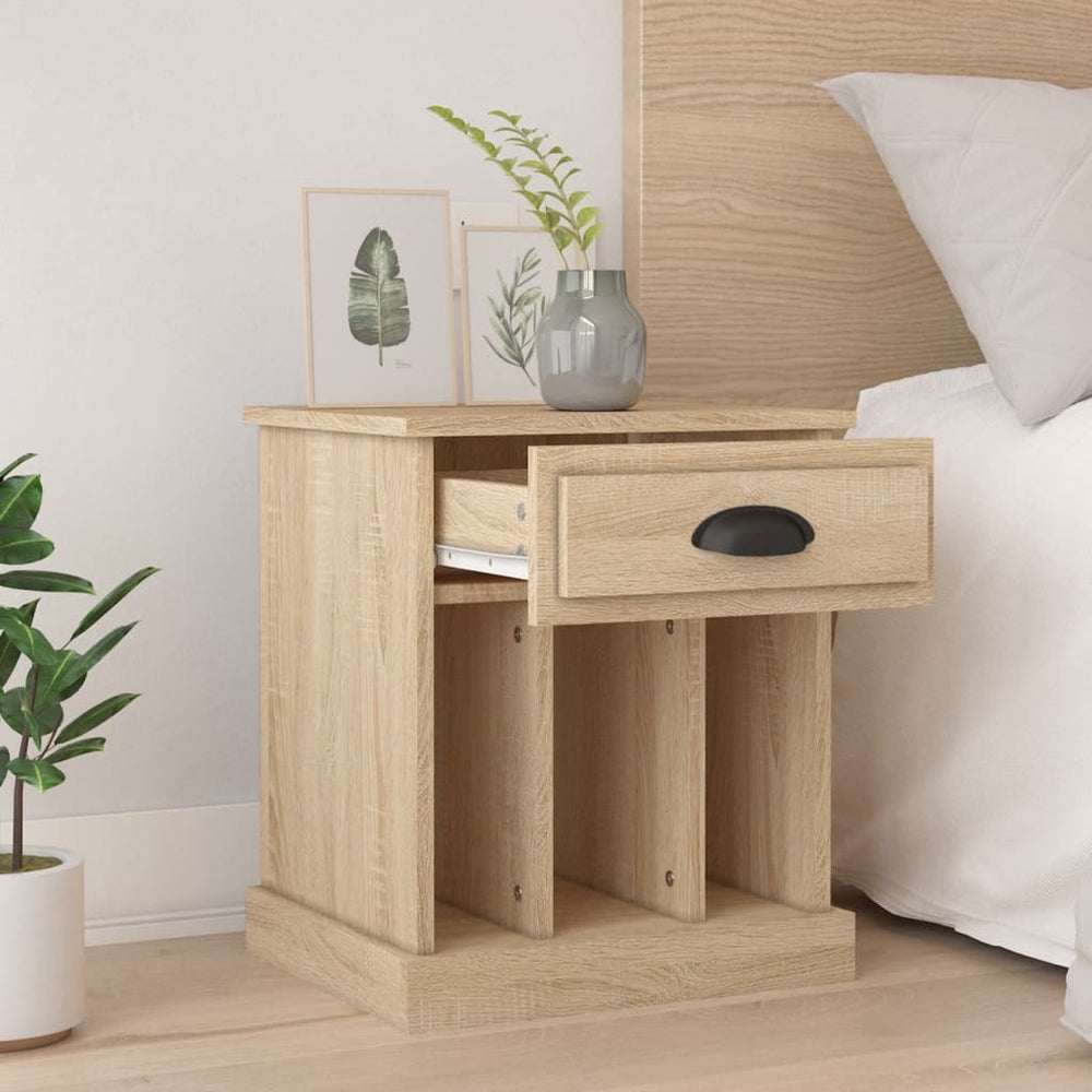 Nachtkastjes 2 st 43x36x50 cm sonoma eikenkleurig MeubelReus