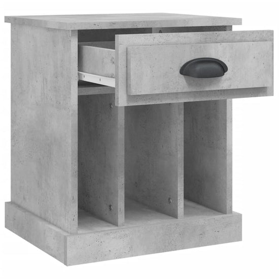Nachtkastjes 2 st 43x36x50 cm betongrijs MeubelReus