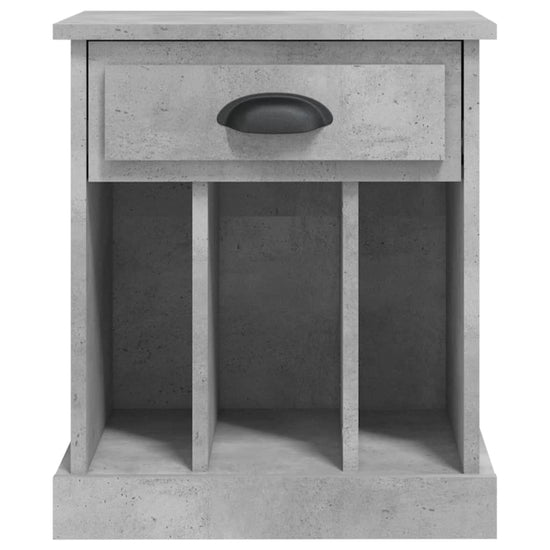 Nachtkastjes 2 st 43x36x50 cm betongrijs MeubelReus