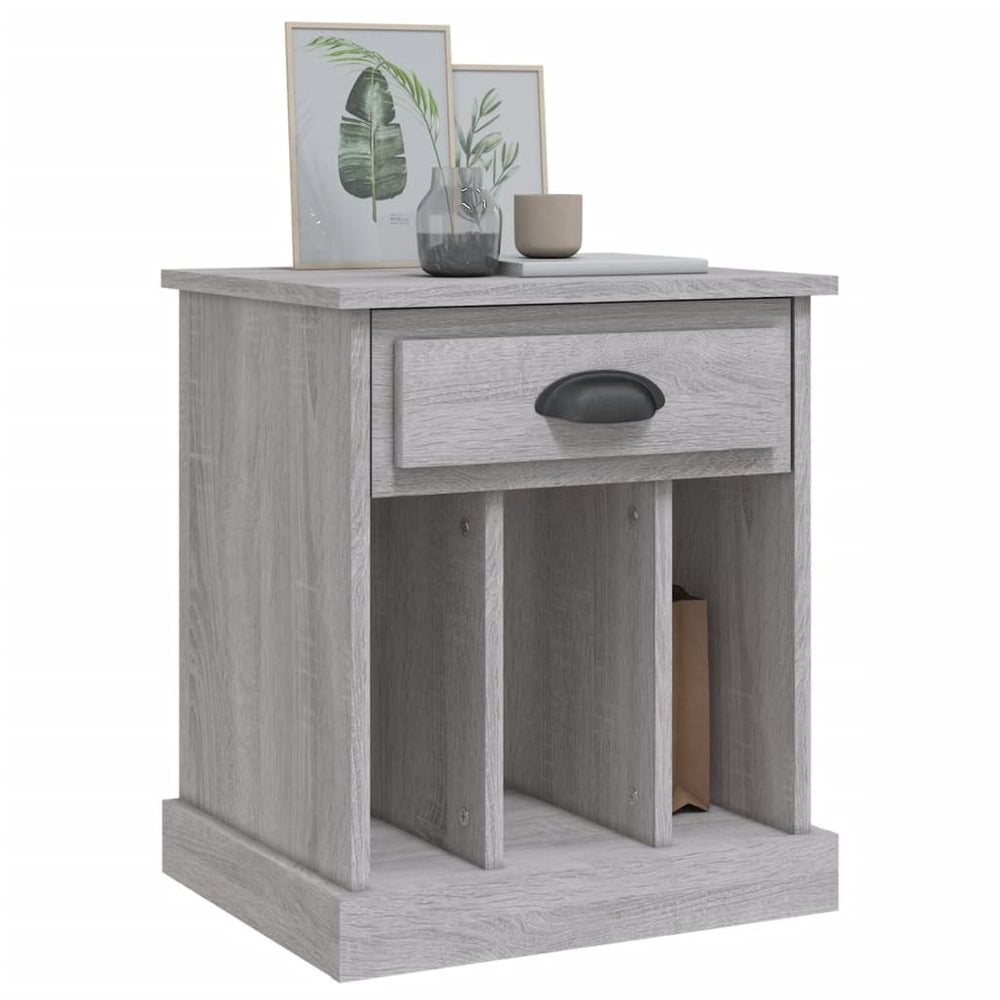 Nachtkastjes 2 st 43x36x50 cm grijs sonoma eikenkleurig MeubelReus