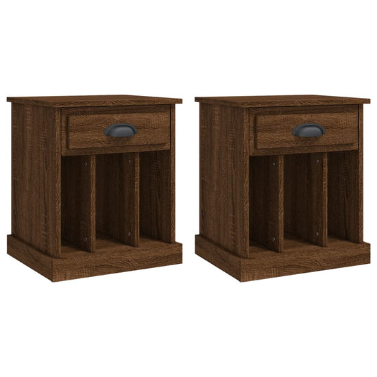 Nachtkastjes 2 st 43x36x50 cm bruin eikenkleur MeubelReus